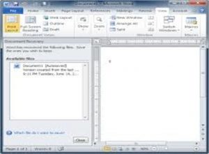 Autorecovery File MS Word yang Hilang