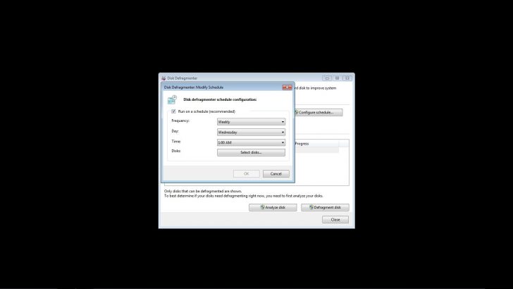 Buka Disk Defragmenter Windows 7