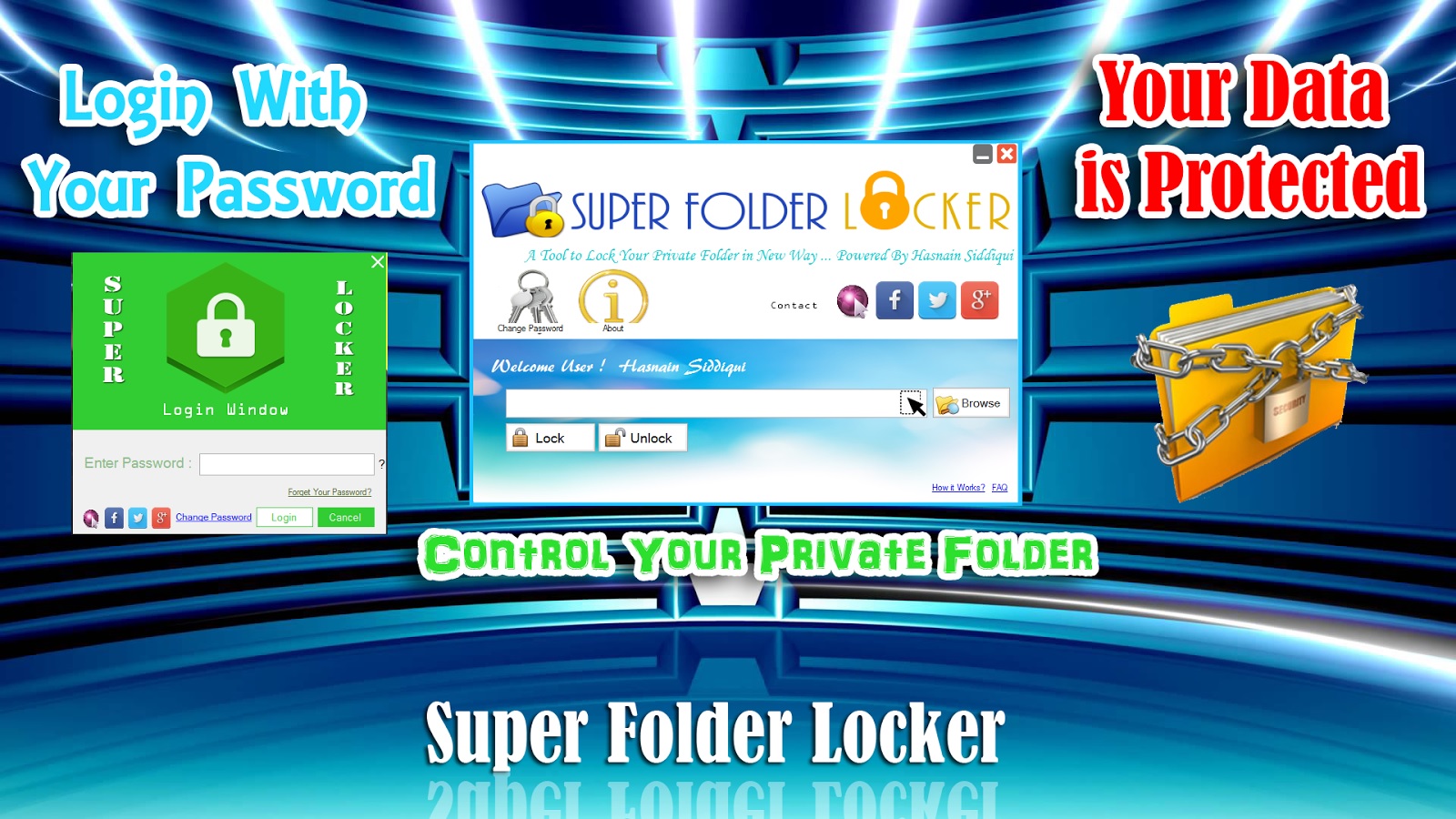 Menggunakan Super Folder Locker